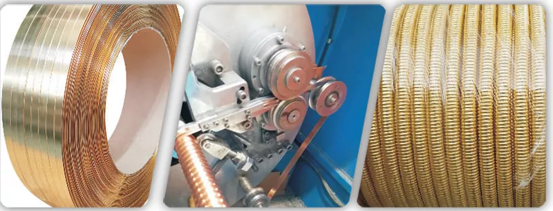 copper strip for cable armoring and fire resistant cables