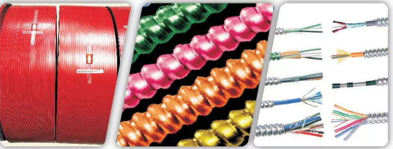 color coated aluminum strip for cable identification