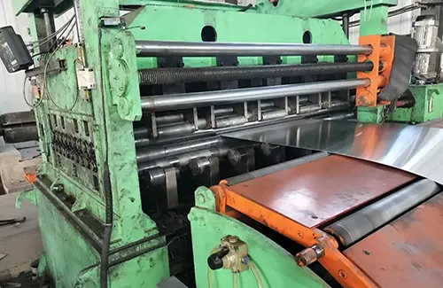 Aluminum strip rolling line production