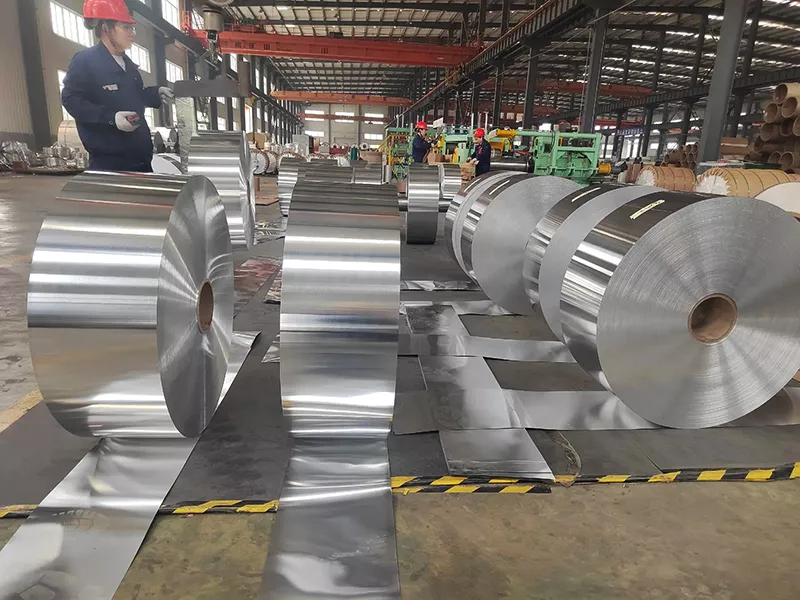 Width accuracy inspection for aluminum strip used in transformers