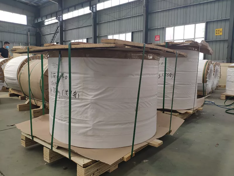 Vertical packaging aluminum strip eye to sky