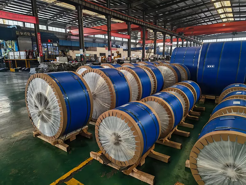 1060 aluminum strip for cable armoring export packaging with wooden pallet and moisture protection