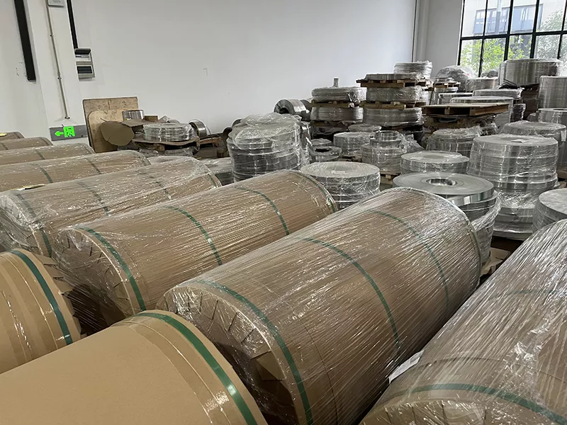 1060 aluminum strip for cable armoring stock in warehouse ready for shipment